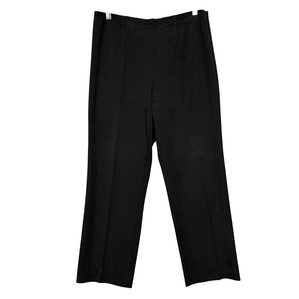 Pendleton Pants Womens 10 Black Straight Leg Side Zip Dress Pants Hemmed 29"